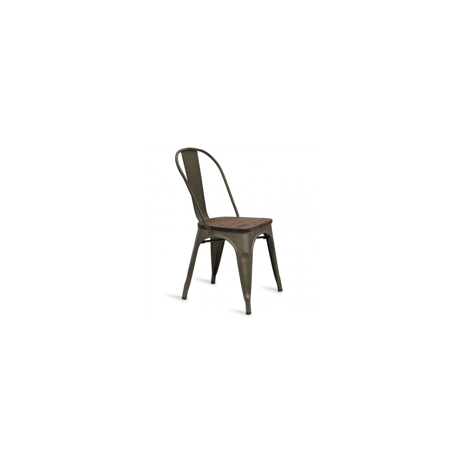 Pack 4 Moulin chairs in synthetic rattan