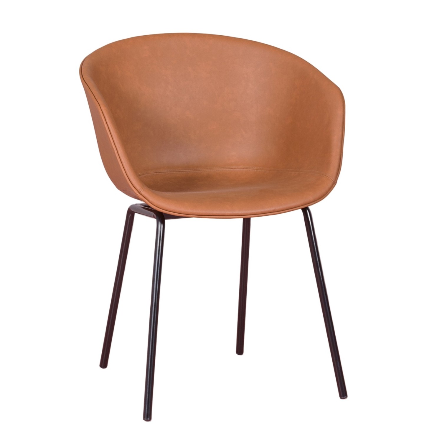 Chaise rembourrée Denver en simili cuir