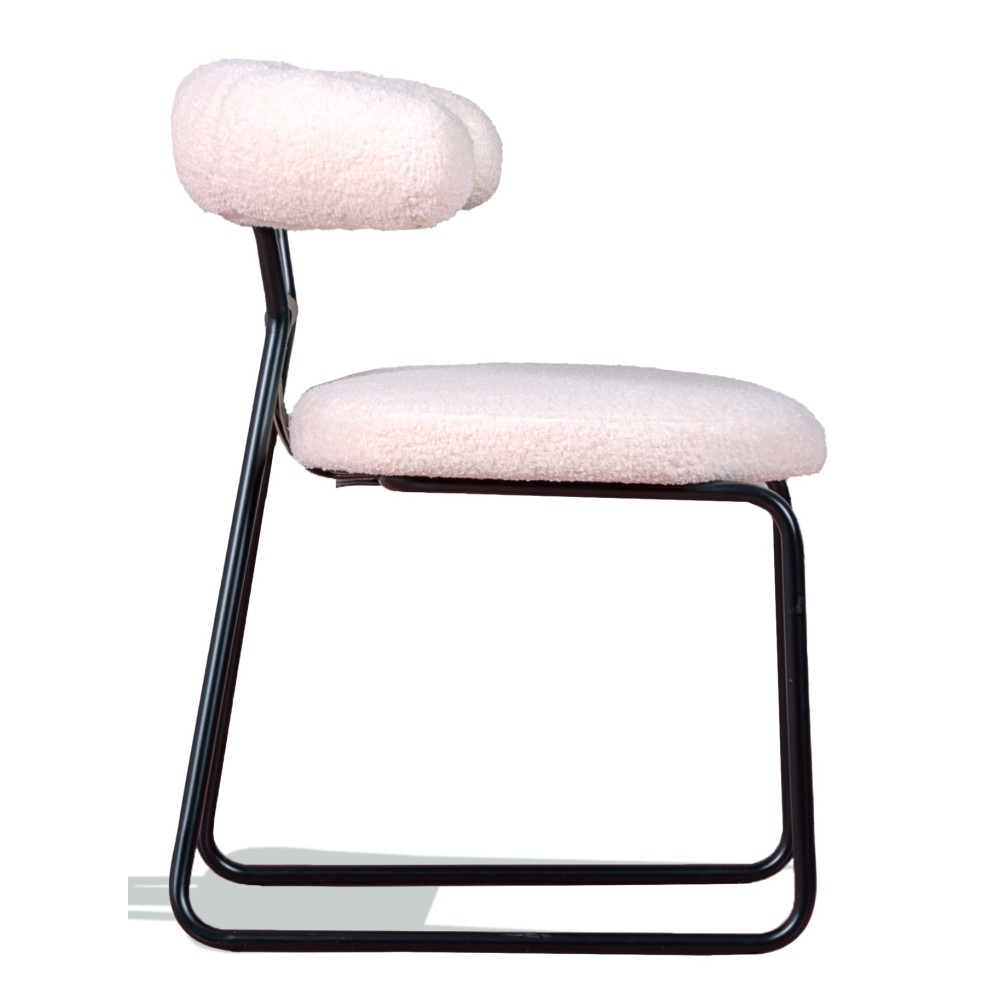 Oxford designstoel bekleed met bouclé