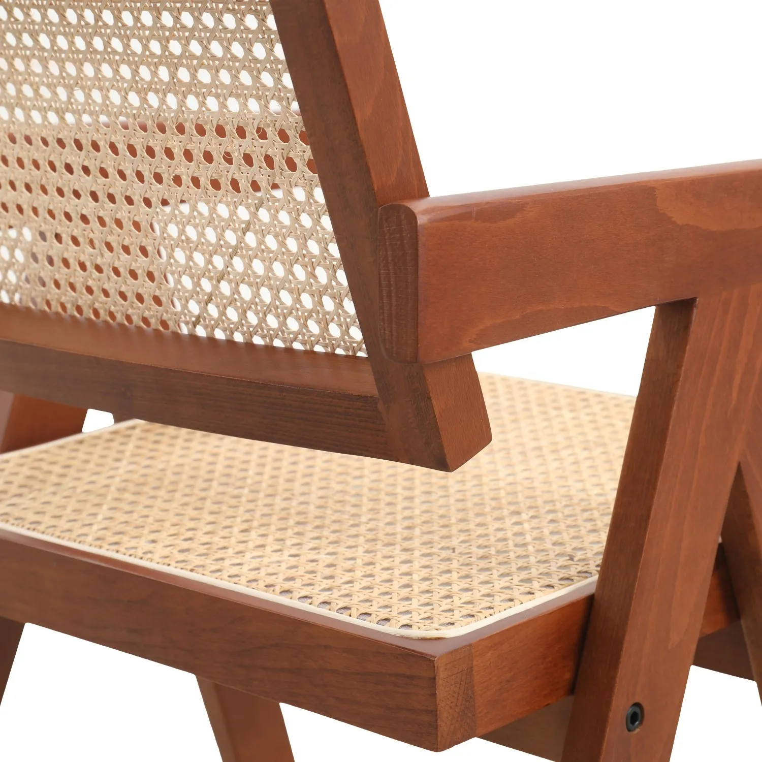 Replica Chandigarh Stuhl mit Armlehnen von Designer Pierre Jeanneret 