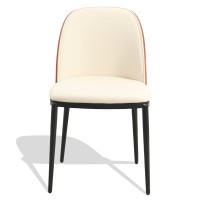 Silla Cottage en madera de nogal y asiento de polipiel