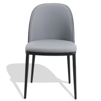 Silla Cottage en madera de nogal y asiento de polipiel