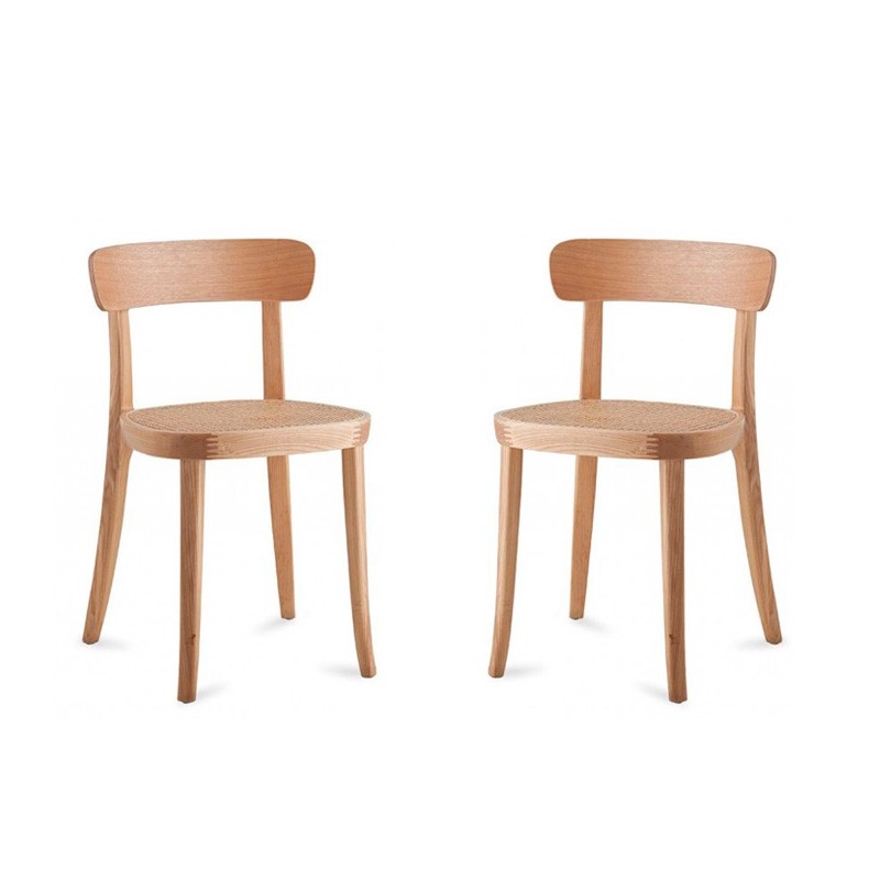 PACK 2 TOURS ASH WOOD CHAIR