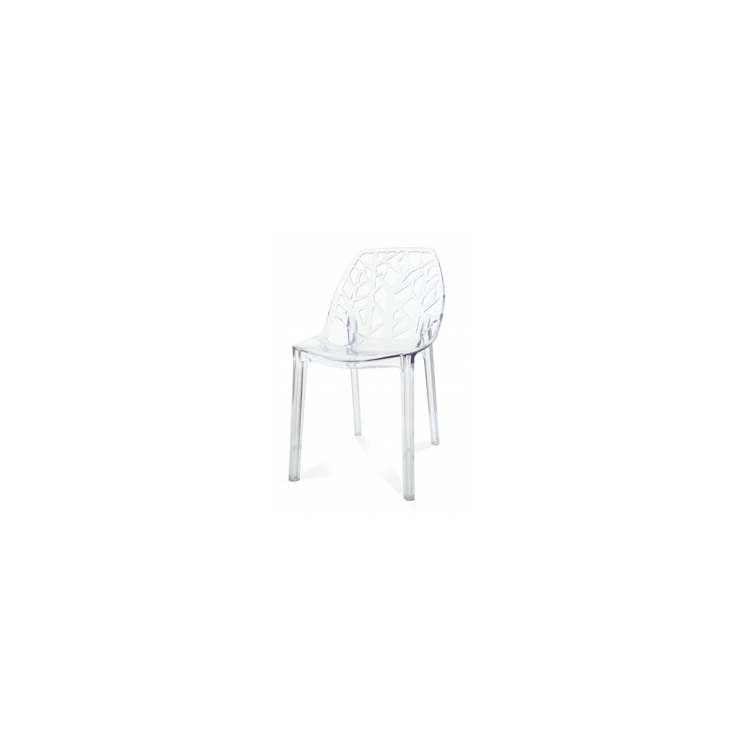 PACK 4 TRANSPARENT VEGTAL CHAIRS