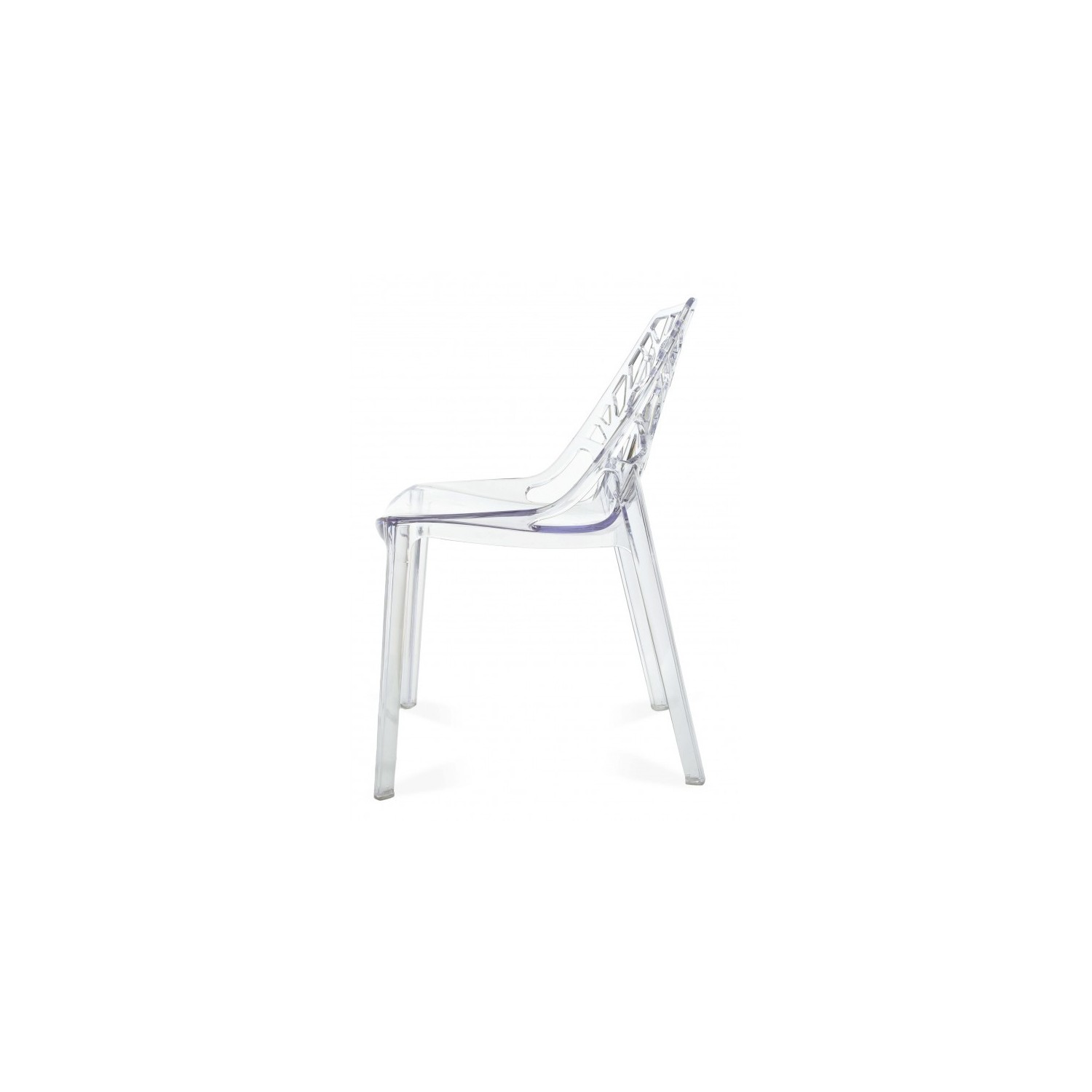 PACK 4 TRANSPARENT VEGTAL CHAIRS