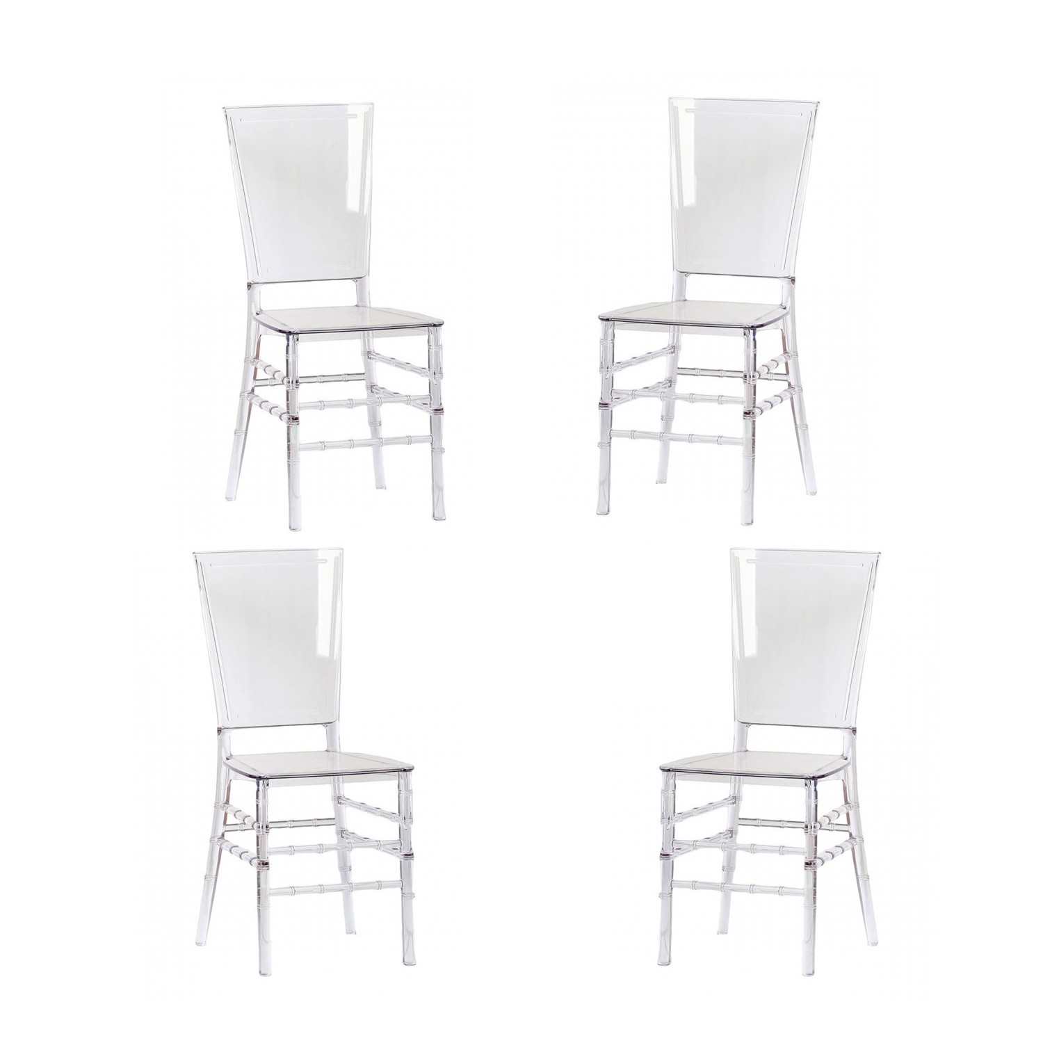 PACK 4 FELIPE GHOST CHAIRS