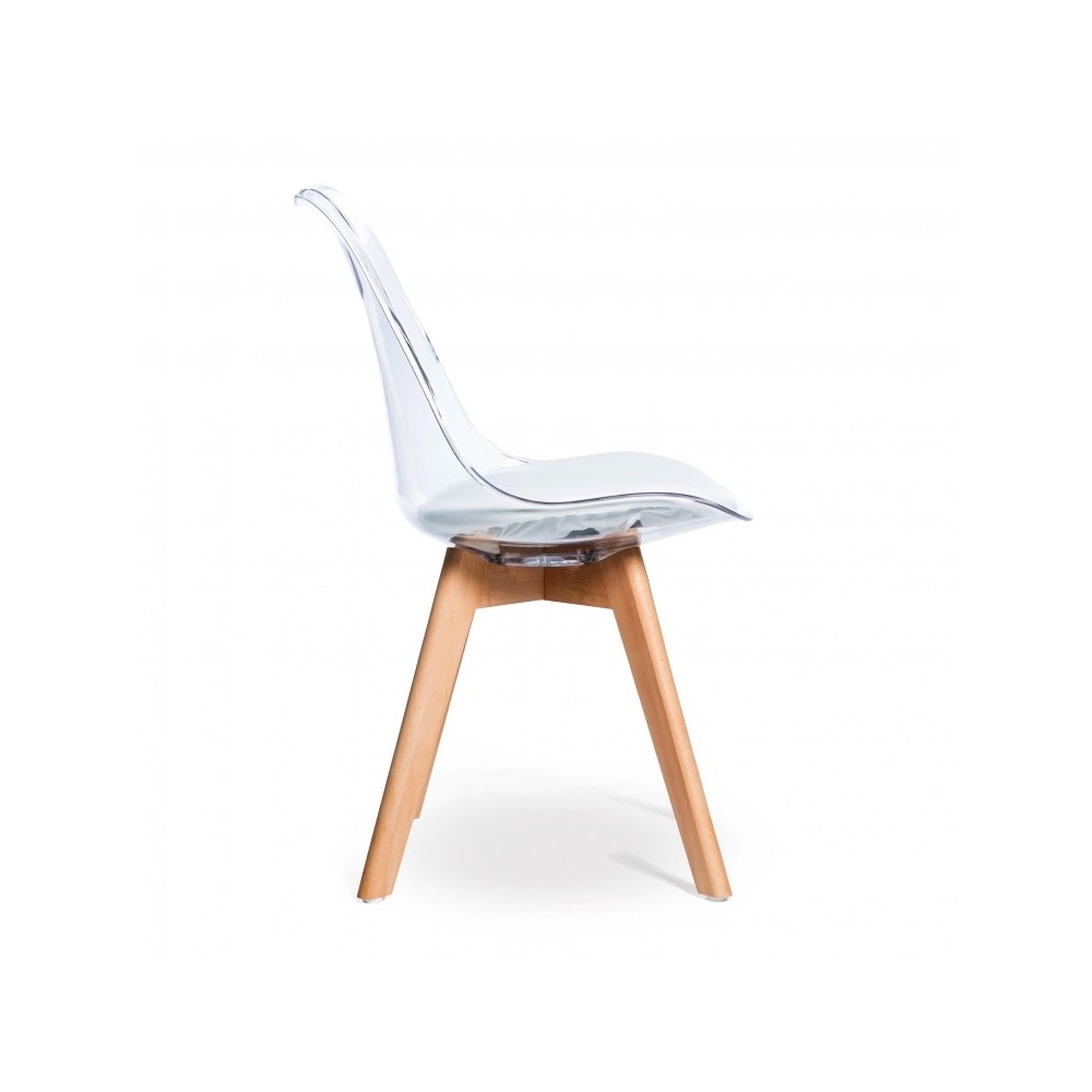 PAKKET 4 TRANSPARANTE VERONA STOELEN